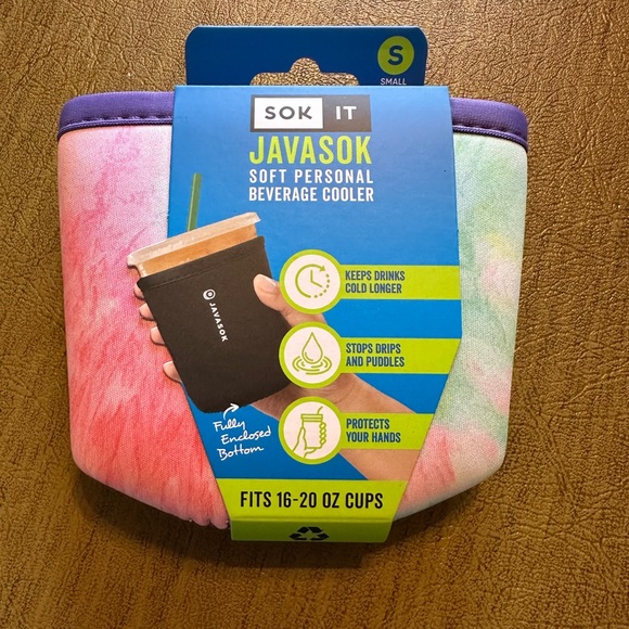 JavaSok Reusable Insulated Cold Beverage Sleeve. - Picture 2 of 4